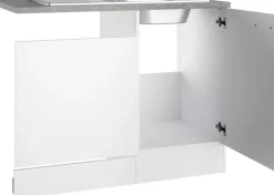OPTIFIT Spülenschrank »OPTImulti« Breite 110 cm, mit 1 Tür u. Blende f. Geschirrspüler, Einbauspüle