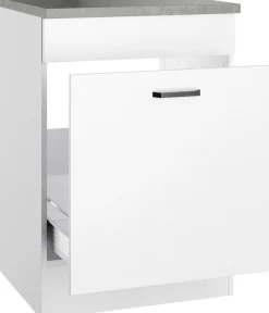 OPTIFIT Spülenschrank »OPTImulti« Breite 60 cm, mit 1 Auszug, Metallgriffe