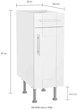 OPTIFIT Unterschrank »Ahus« Breite 30 cm