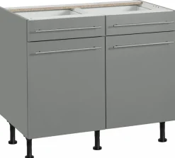 OPTIFIT Unterschrank »Bern« 100 cm breit, mit 2 Türen, 2 Schubkästen, höhenverstellbare Füße