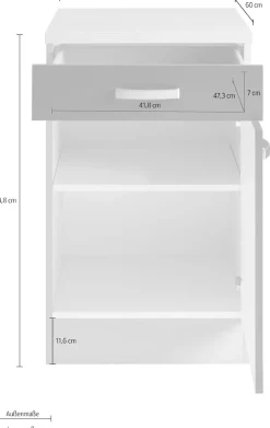 OPTIFIT Unterschrank »Faro« , mit Metallgriffen, Breite 50 cm