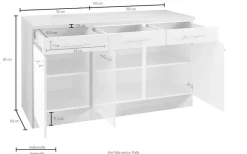 OPTIFIT Unterschrank »Kalmar« , Breite 150 cm, mit viel Stauraum