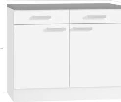 OPTIFIT Unterschrank »Odense« 100 cm breit, mit 2 Türen und 2 Schubkästen, für Stauraum
