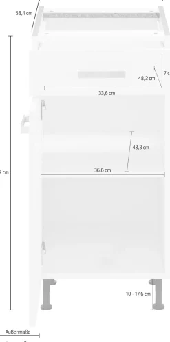 OPTIFIT Unterschrank »Parma« Breite 40 cm