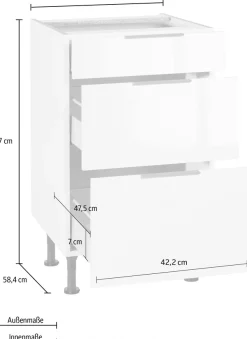OPTIFIT Unterschrank »Tara« mit Vollauszug und Soft-Close-Funktion, Breite 50 cm