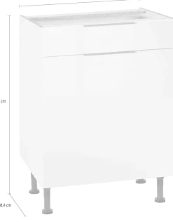 OPTIFIT Unterschrank »Tara« mit Vollauszug und Soft-Close-Funktion, Breite 60 cm