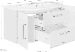OPTIFIT Waschtisch »Ava« Breite 110 cm, mit Mineralgussbecken