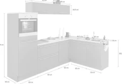 OPTIFIT Winkelküche »Bern« Stellbreite 265x175 cm, wahlweise mit E-Geräten