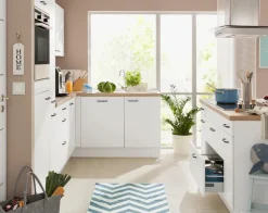 OPTIFIT Winkelküche »Elga« Premium-Küche mit Soft-Close-Funktion, Stellbreite 265 x 175 cm