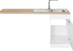 OPTIFIT Winkelküche »Elga« Premium-Küche, Soft-Close-Funktion, Vollauszug, Stellbreite 225x175cm