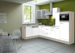 OPTIFIT Winkelküche »Kalmar« Stellbreite 300x175 cm, wahlweise mit E-Geräten, mit Arbeitsplatte