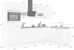 OPTIFIT Winkelküche »Parma« ohne E-Geräte, Stellbreite 285 x 175 cm