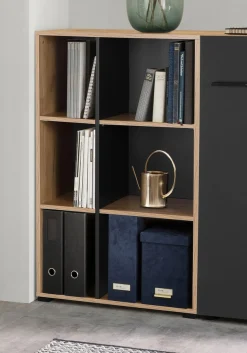 OTTO home Aktenregal »Moid,« Bücherregal, Maße 64,5x40x106 cm, 6 Fächer für viel Stauraum