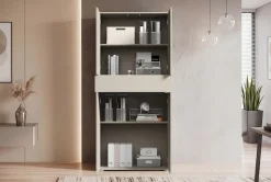 OTTO home Aktenschrank »Kenia, Stauraumschrank 80 cm breit mit Schublade« 1 Stk. tlg. Griffloses Design mit Push-to-Open und verstellbaren Einlegeböden