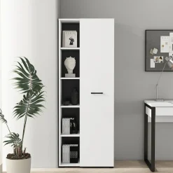 OTTO home Aktenschrank »Moid, moderner Mehrzweckschrank,« Maße: 64,5x41,5x175 cm, 5 Fächer mit viel Stauraum