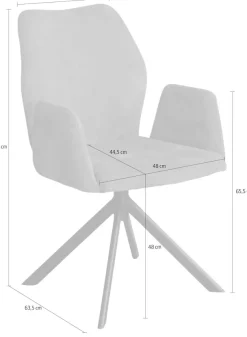 OTTO home Armlehnstuhl »Hacienda« () moderner Cord Bezug, 2er Set