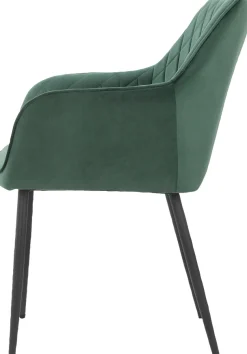OTTO home Armlehnstuhl »Montmerle« () 2 Stk.Sitz und Rücken gepolstert, in Velourstoff mit Steppung, Sitzhöhe 50cm