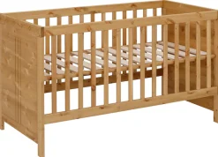 OTTO home Babybett »Indra, Schlupfsprossen, 4-fach verstellbare Liegehöhe,« FSC® zertifiziertes Massivholz, Landhausstil mit tollen Details