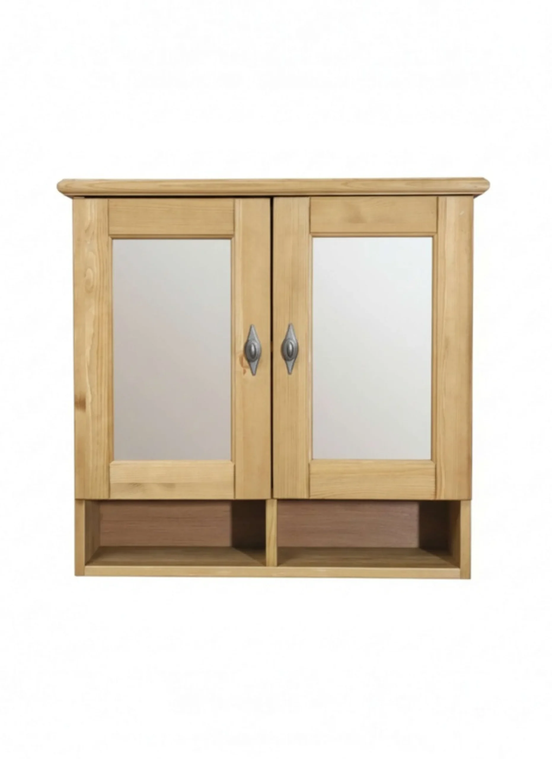 OTTO home Badezimmerspiegelschrank »Rauna« aus massiver Kiefer, Breite 64 cm, mit Spiegel, made in EU
