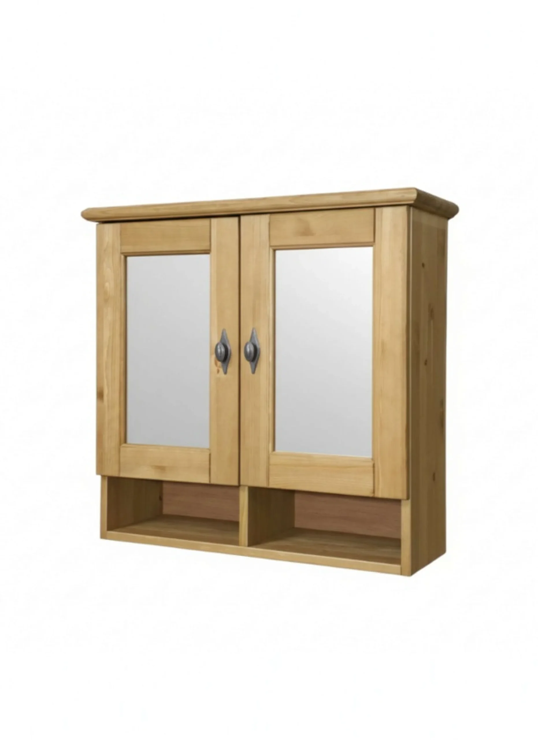 OTTO home Badezimmerspiegelschrank »Rauna« aus massiver Kiefer, Breite 64 cm, mit Spiegel, made in EU