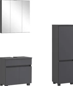 OTTO home Badmöbel-Set »BOZEN, 3-tlg. Unterbecken-Set - Midischrank«