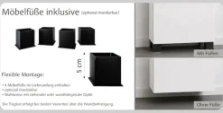 OTTO home Badmöbel-Set »BOZEN, 3-tlg. Unterbecken-Set - Midischrank«