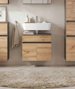 OTTO home Badmöbel-Set »BOZEN, 4-tlg. Unterbecken-Set - Midischrank«