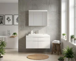 OTTO home Badmöbel-Set »MAOI, 2-teilige Badkombination, hochwertige MDF Front«