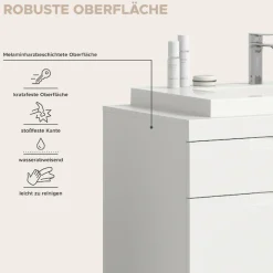 OTTO home Badmöbel-Set »MAOI, 2-teilige Badkombination, hochwertige MDF Front«