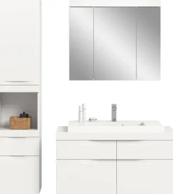 OTTO home Badmöbel-Set »MAOI, 3-tlg. Badkombi, hochwertige MDF Front, optional mit Beleuchtung«