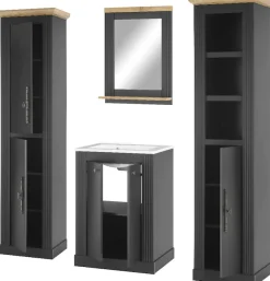 OTTO home Badmöbel-Set »WESTMINSTER, Bad im Landhausstil, 4-teiliges Badezimmer« 4 Stk. tlg.