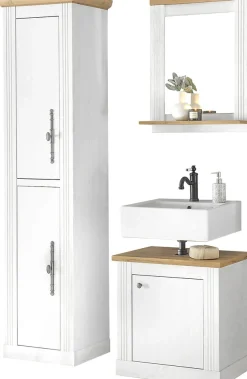 OTTO home Badmöbel-Set »WESTMINSTER, Bad im Landhausstil, 3-teiliges Badezimmer« 3 Stk. tlg.