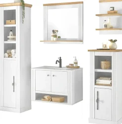 OTTO home Badmöbel-Set »WESTMINSTER, Bad im Landhausstil, 5-teiliges Badezimmer« 5 Stk. tlg.