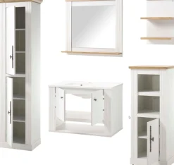 OTTO home Badmöbel-Set »WESTMINSTER, Bad im Landhausstil, 5-teiliges Badezimmer« 5 Stk. tlg.