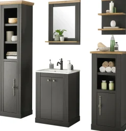 OTTO home Badmöbel-Set »WESTMINSTER, Bad im Landhausstil, 5-teiliges Badezimmer« 5 Stk. tlg.