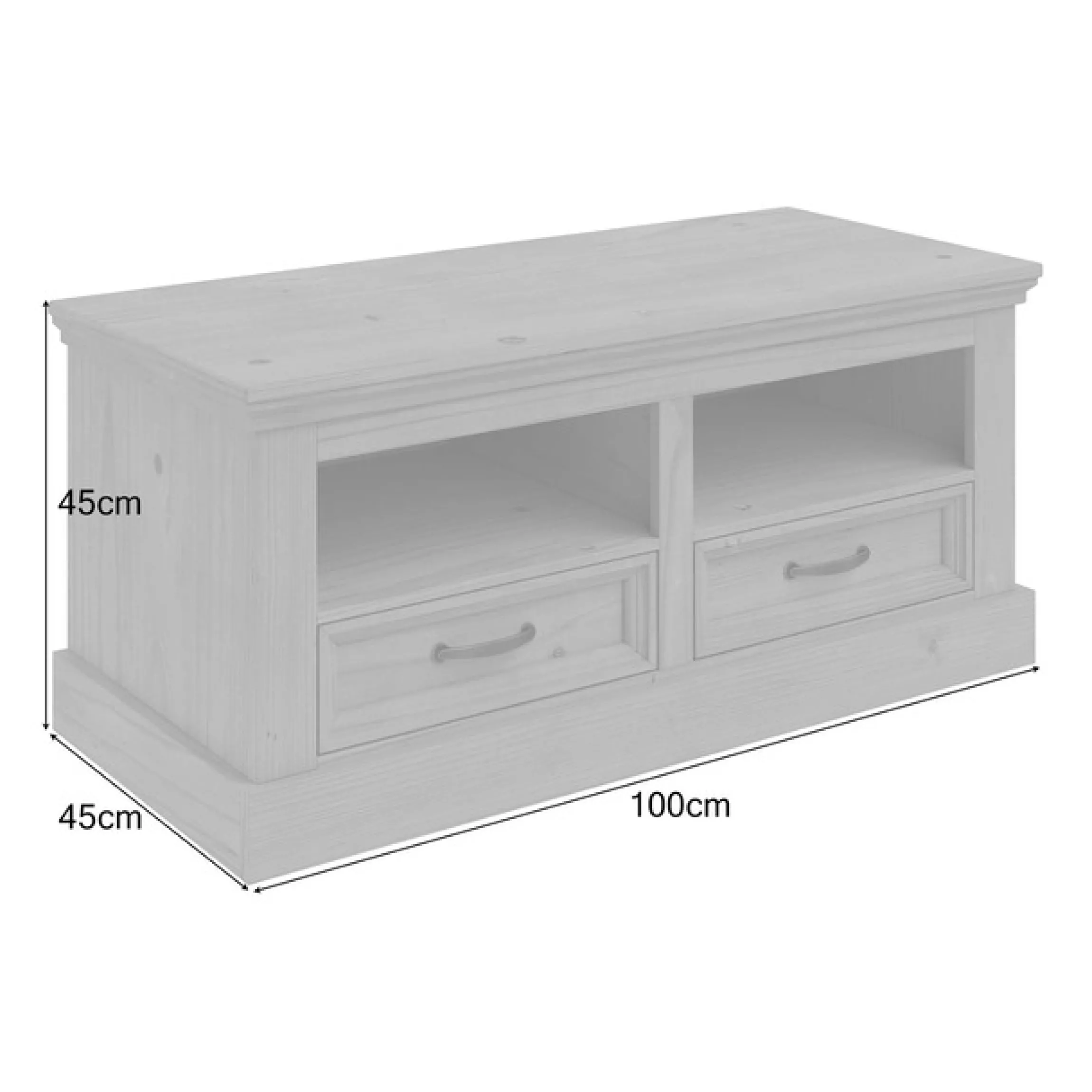 OTTO home Bank »Selma« mit Stauraum und 2 Schubkästen, Breite 100 cm