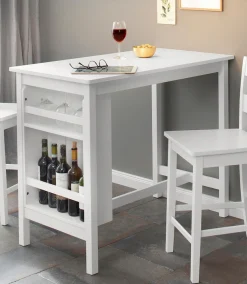 OTTO home Bartisch »Torpedo« Bartisch, Küchentisch, Esstisch, OTTOs Choice,Gestell Massivholz Kiefer, Tischplatte und Regal MDF, Küchentisch