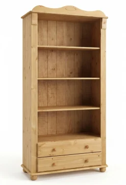 OTTO home Bücherregal »Adele, Standregal, Regal« B/T/H:,aus massiver Kiefer, Breite 92 cm, mit 2 Schubladen, FSC®