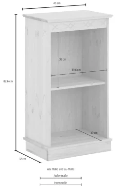 OTTO home Bücherregal »Indra« aus massiver Kiefer, in verscheidenen Höhen, mit FSC®