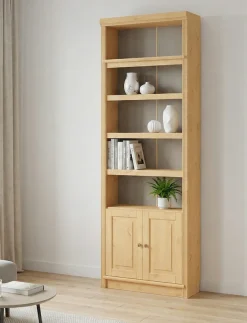 OTTO home Bücherregal »mit 2 Türen Soeren Regal Aktenregal B/T/H: 80/29/220 cm« massive Kiefer, FSC®-zertifiziert