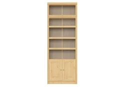 OTTO home Bücherregal »mit 2 Türen Soeren Regal Aktenregal B/T/H: 80/29/220 cm« massive Kiefer, FSC®-zertifiziert