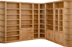 OTTO home Bücherregal »Soeren Eiche Regal B/T/H: 80/29/220 cm mit 2 Türen« mit Eiche-Elementen, FSC®-zertifiziert, insgesamt 7 Fächer