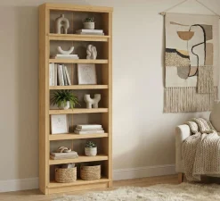 OTTO home Bücherregal »Soeren Regal B/T/H: 80/29/220 cm« 7 offene Fächer, massive Kiefer, FSC®-zertifiziert
