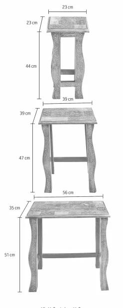 OTTO home Beistelltisch »Vivek« Set, 3 Stk. tlg.