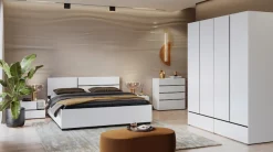 OTTO home Bett »Cross, moderner Bettrahmen« Doppelbett in zwei Grössen, stabiles Bettgestell