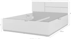 OTTO home Bett »Cross, moderner Bettrahmen« Doppelbett in zwei Grössen, stabiles Bettgestell