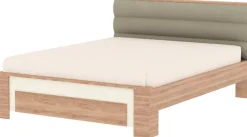 OTTO home Bettgestell »Gala, 160 oder 180x200cm Liegefläche, FSC-zertifiziert« optional passende Stauraumschubladen und Nachttische erhältlich,bequem gepolstertes Kopfteil, bezogen mit Samtvelours