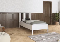 OTTO home Bettgestell »Schlafzimmermöbel Möbel Landhaus Einzelbett Doppelbett Stauraum YLVA« Breite 90x200 cm oder 140x200 cm,mit Sprossenkopfteil im Landhausstil MADE IN GERMANY