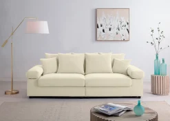 OTTO home Big-Sofa »Bjoern« mit Cord-Bezug, XXL-Sitzfläche, mit Federkern, frei im Raum stellbar