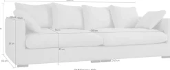 OTTO home Big-Sofa »Comfy« extra weich und kuschelig, Füllung mit Federn und Daunen